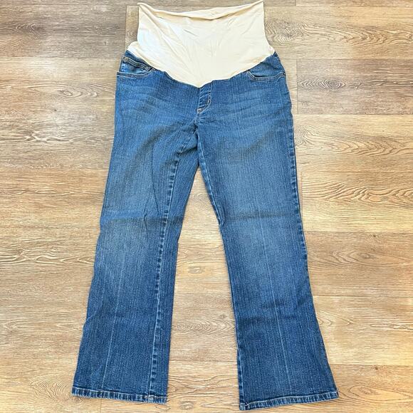 Motherhood Maternity Bootcut Jeans | Petite Small | Over-Belly Panel | EUC - Picture 1 of 5
